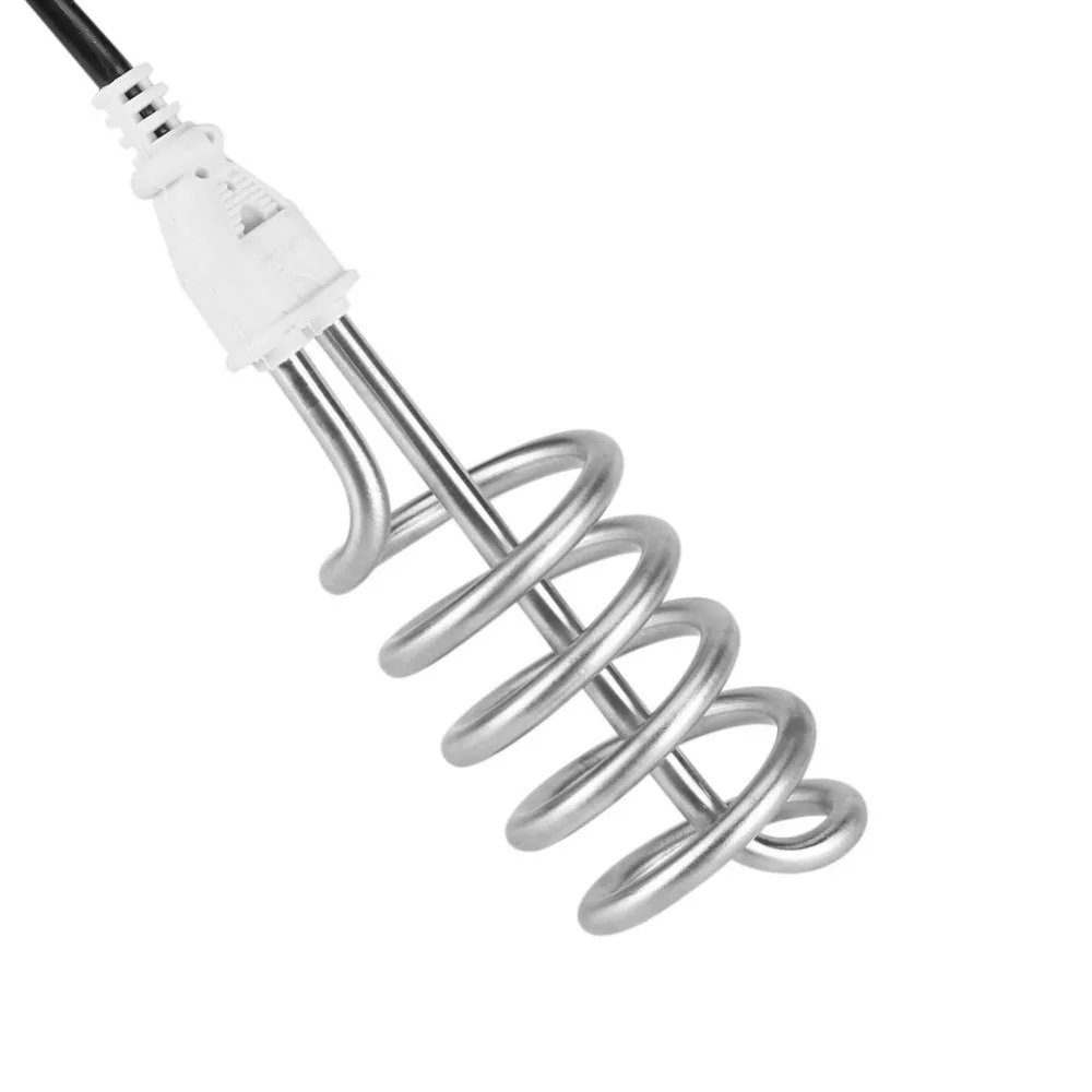 2500W 220V Stainless Steel Electric Portable Immersion Heater Boiler Water Heating Element For