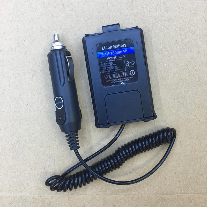 Honghuismart автомобильное зарядное устройство для BAOFENG BF UV5R UV5RE TYT F8 RK UV6R. Двухканальное