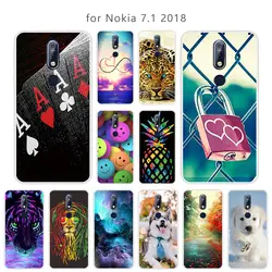 5,84 "для Nokia 7,1 2018 роскошный силиконовый Кристальный ТПУ чехол для сотового телефона для Coque Nokia Capa для Nokia TA-1096 TA-1097 задняя крышка