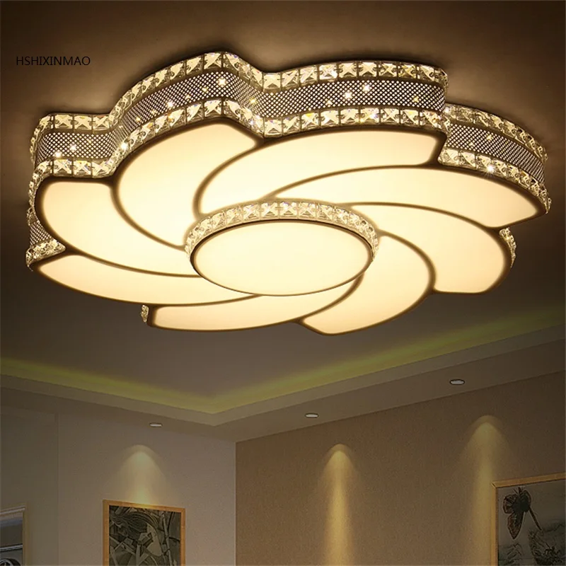 

LED Ceiling Light Art Crystal Whirlwind Living Room Bedroom Restaurant Study Ceiling lamp Lighting AC110-240V