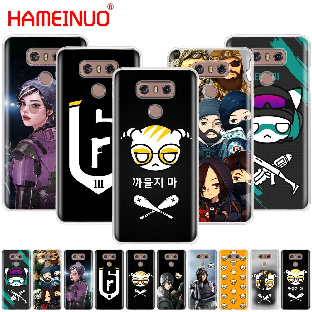 

HAMEINUO Dokkaebi Rainbow Six case phone cover for LG G7 Q6 G6 MINI G5 K10 K4 K8 2017 2016 X POWER 2 V20 V30 2018