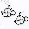 Gold Silver Black Color Simple Kawaii Cute Mickey Minny Stud Earrings Female Loverly Howllowed out Geometric Earring For Women 5