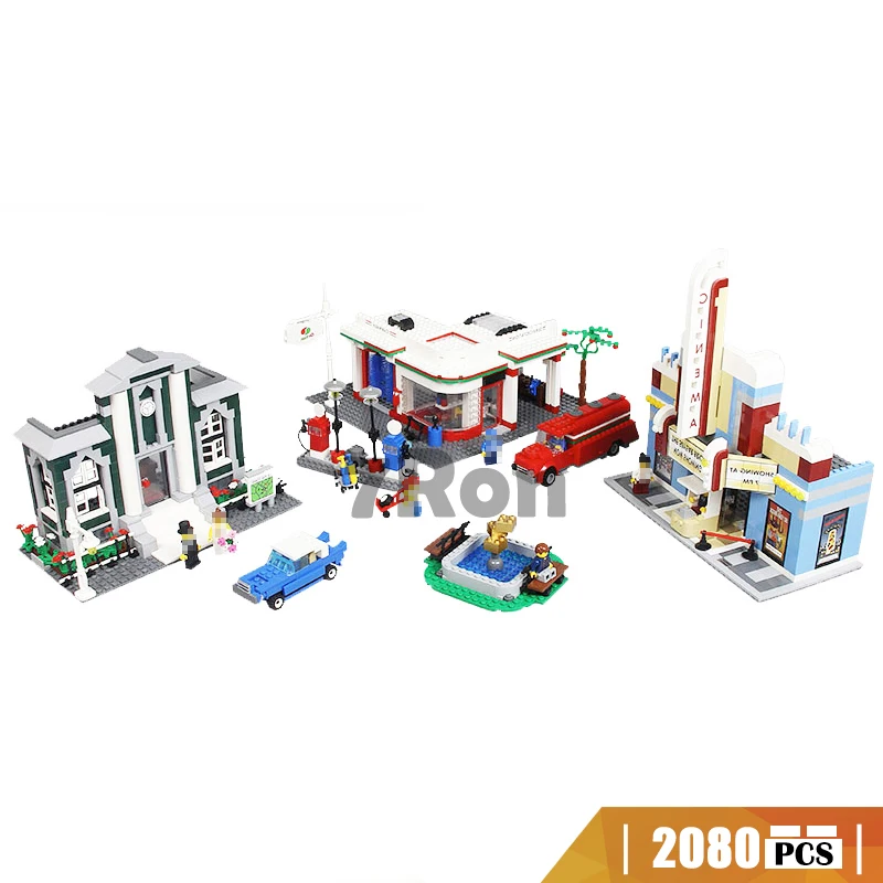 

02022 2080pcs City 50th Anniversary Town Building Blocks Bricks educational Toys hobbies Gifts Compatible with lego city 10184