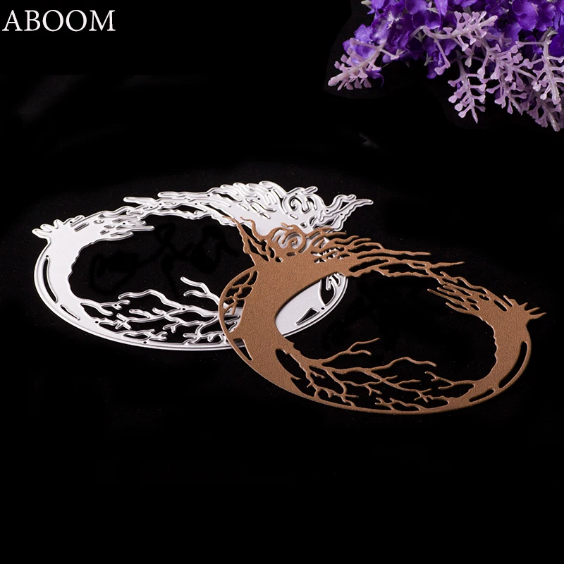  ABOOM 1PC Branch Design Embossing Folder Die Cut Metal Carbon Steel Cutting Dies Scrapbook DIY Albu - 32833981616