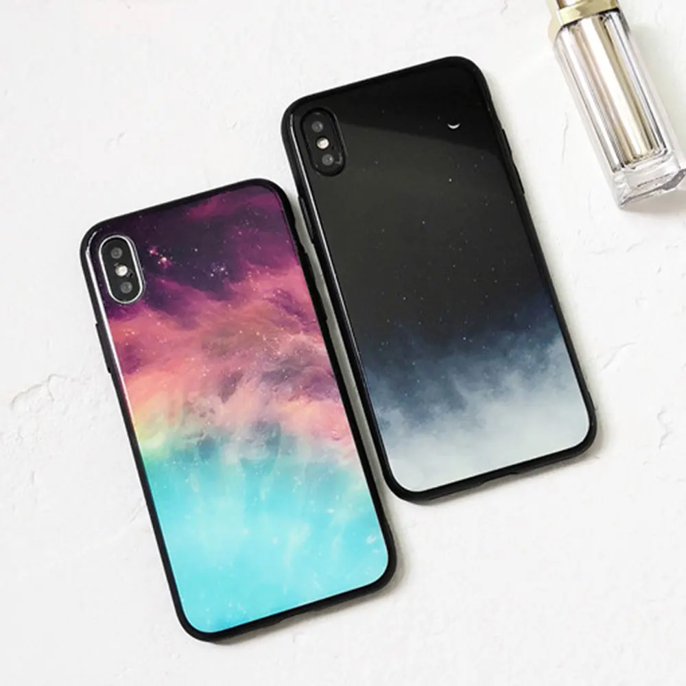 KISSCASE закаленное Стекло чехол на samsung Galaxy S10 плюс S10E звездное небо для телефона S8 S9