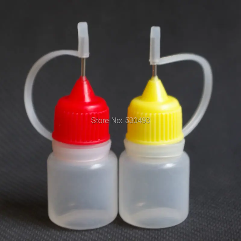 Buy 3ML Plastic Needle Bottles 5100pcs/lot LDPE Empty Metal Needle Bottle With