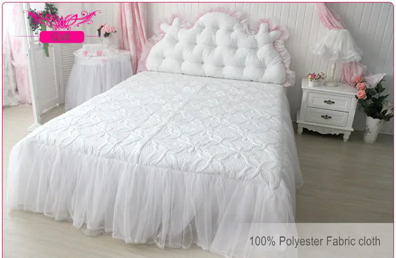 Роскошная белая кровать, юбка, одеяло, покрывало, свадебное украшение, кровать, текстиль, элегантная принцесса, постельные принадлежности, европейский стиль, простыня, юбки