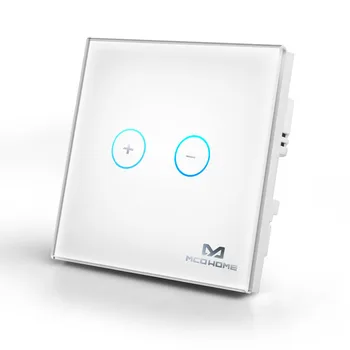 

Z-wave plus EU868.42MHz MCO Home Glass Touch panel Dimmer MH-DT311 86x86mm light dimmer switch with energy metering function