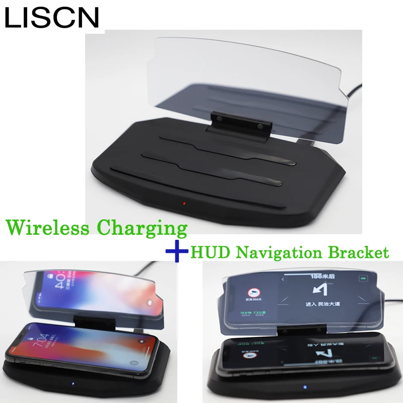 

QI Wireless Charging Hud Mobile Navigation Bracket Multifunctional Folding For BMW 1 3 5 X1 X3 X4 X5 X6 Wireless Charging