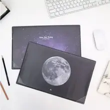 Луна и Вселенная тема ежемесячно планировщик без каблука Коврики 38.5*24 см Коврики* 1 P+ план листов* 12 P холодный Офис Школьные принадлежности подарок