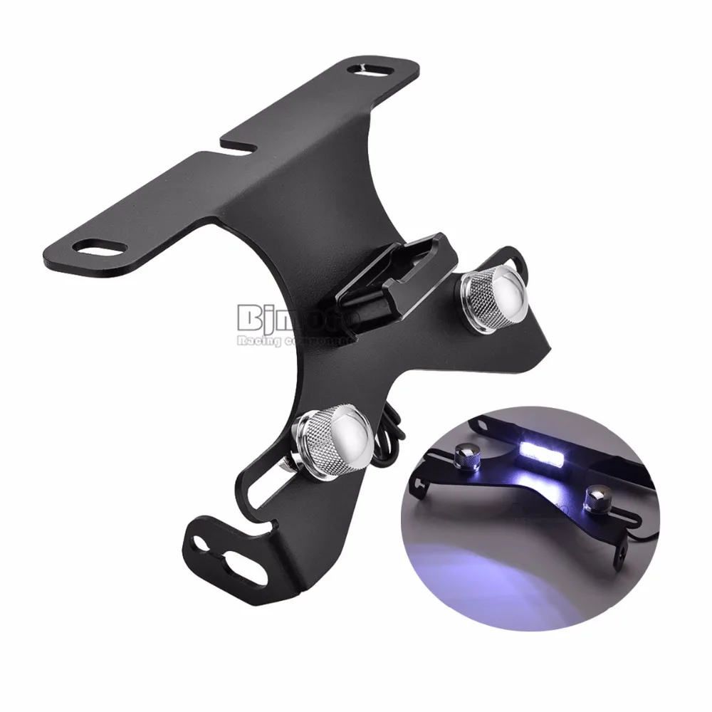 Motorcycle License Plate Bracket LED Light For BMW S1000RR 2009 2018