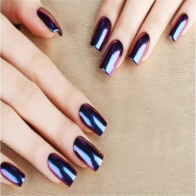 Mirror Powder Metallic Effect Dust Chrome Pigment Shinning Nail Art Mirror Powder Metallic Effect Dust Chrome Pigment Shinning Nail Art Powders Magic Look Nails Decorations With