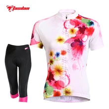 

Tasdan Womens Cycling Sets Jersey Bicycle Cycling Clothings Tights Gel Pad Pants Cycling Accessories Sports Clothing Suits