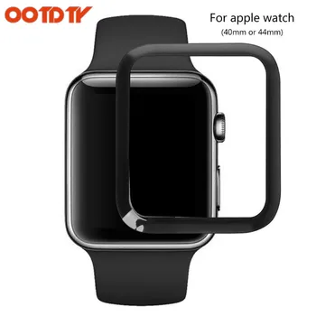 

OOTDTY 40mm/44mm Full Glue Waterproof Full Cover Screen Curved Tempered Glass Film Screen Protector for Apple Watch Series 4