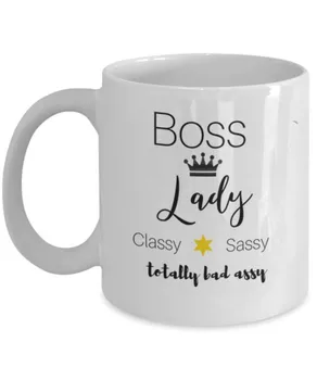 

Funny Drinks Mug Boss Lady Mug, Best Lady Boss Coffee Cup, Gift for Women Boss, Manager