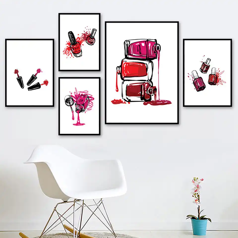 Nail Technician Definition Fashion Poster Prints Makeup Wall Decor Nail