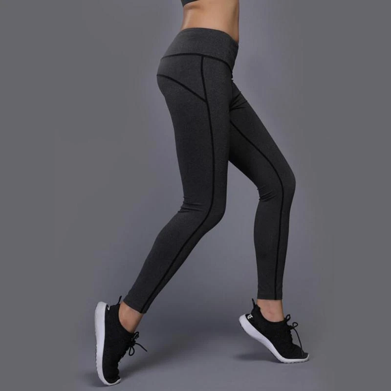 

DICHSKI Sport Trousers Women Elastic Printed Yoga Leggings Running Tights Gym Clothes Fitness Push Up Stretchy High Waist Pants