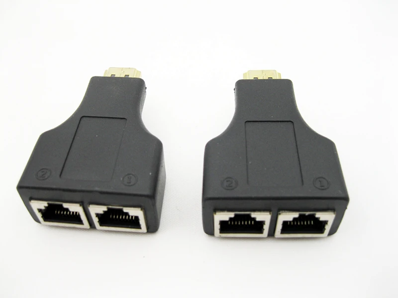 

HDMI Dual RJ45 CAT5E CAT6 UTP LAN Ethernet 2 pieces 30M HDMI Extender Repeater 1080P For HDTV HDPC PS3 STB