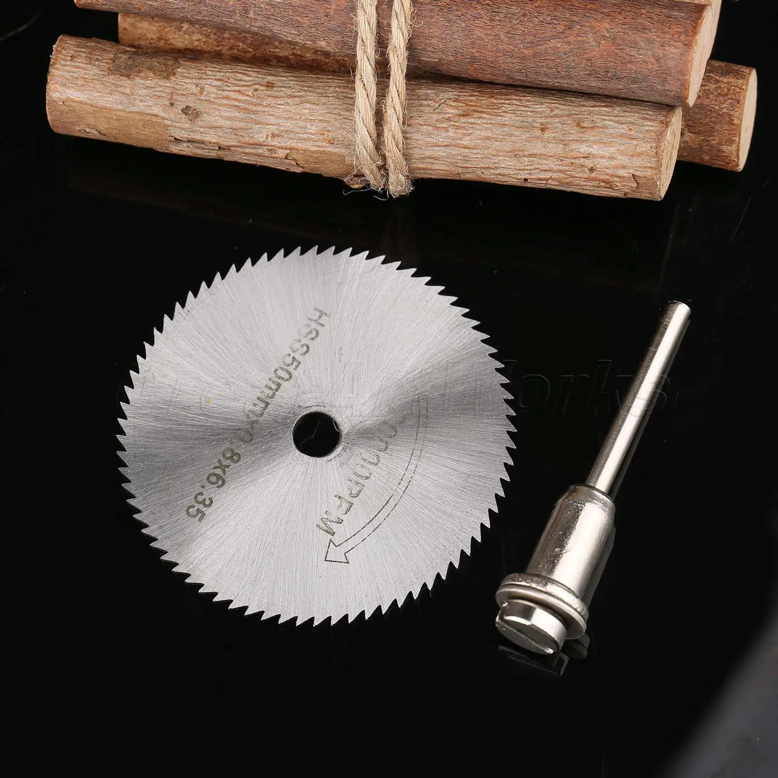 dophee 50MM High Speed Steel Rotary Tools Cut Off Wheel Disc W Mandrel