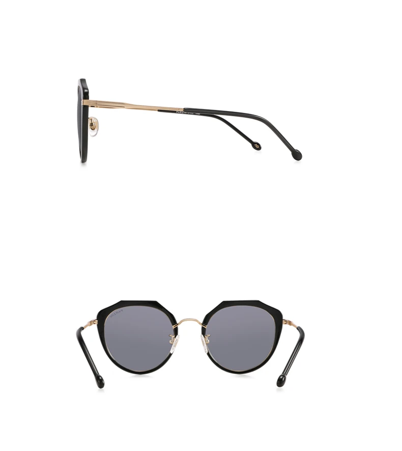 Parzin поляризованные солнцезащитные очки Для женщин мульти-кадр женский солнцезащитные очки с УФ-защитой дамы очки оттенки Case черный 9912