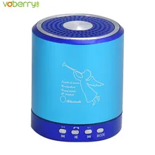 VOBERRY мини Портативный Беспроводной Bluetooth Динамик ангельский узор стерео Super Bass MP3 музыка Динамик s с микрофоном звуковой ящик