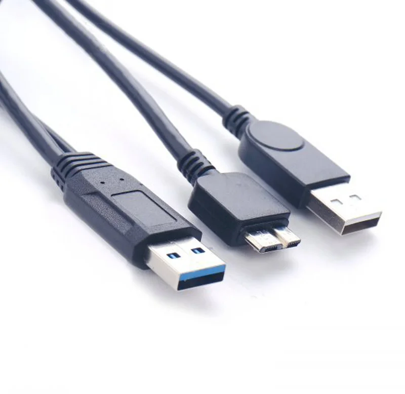 PctonMicro USB3.0 micro B USB кабель с дополнительным источником питания типа A для мобильного