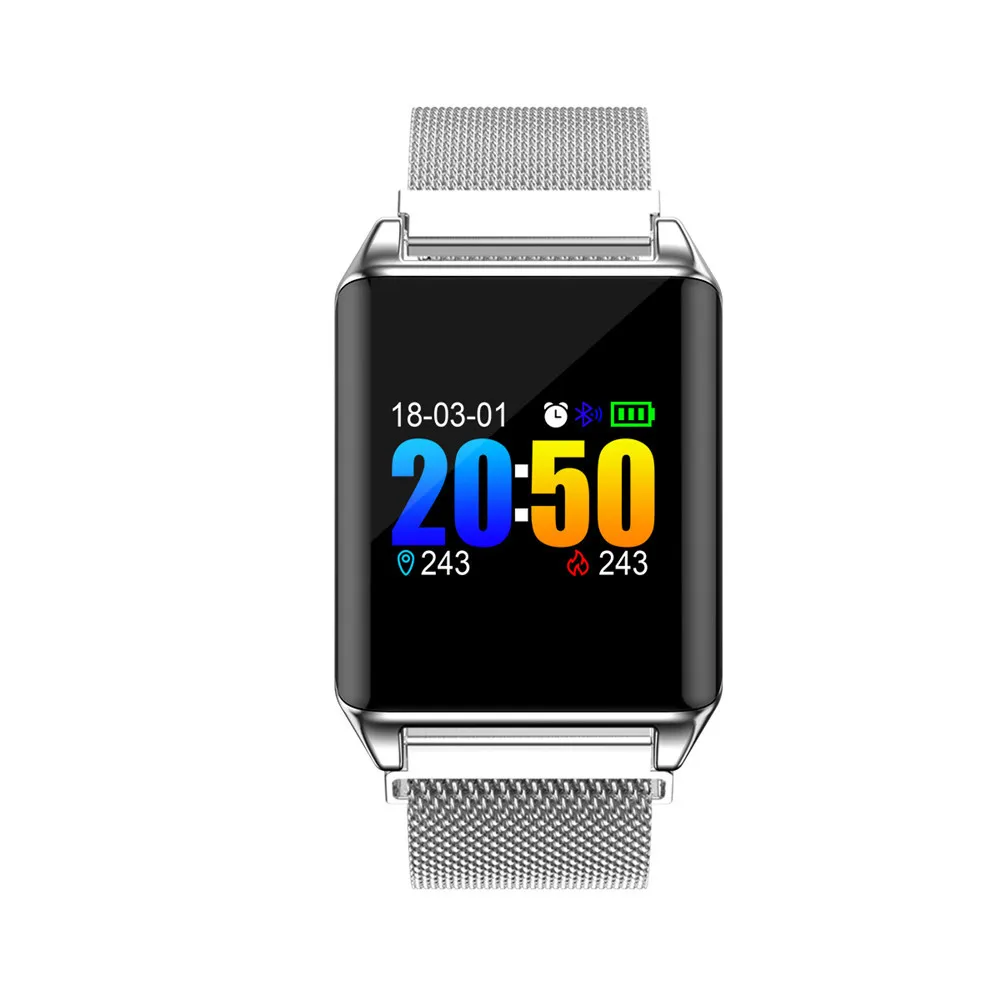 

2019 Fashion Men Women Multiple Fitness Modes Exercise Heart Rate Pedometer Activity Tracker with Heart Rate Monitor Watch #A