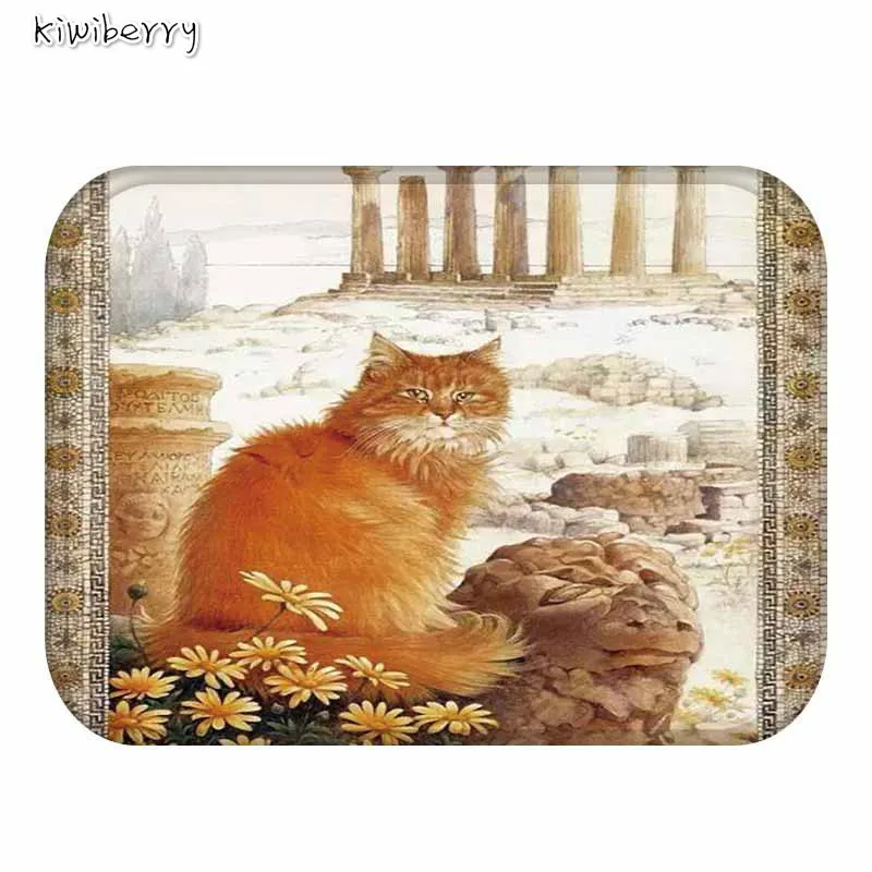 

Cartoon Animals Cat Pattern Anti-Slip Carpet Door Mats Doormats Outdoor Kitchen Bathroom Living Room Floor Mat Area Rug Tapetes