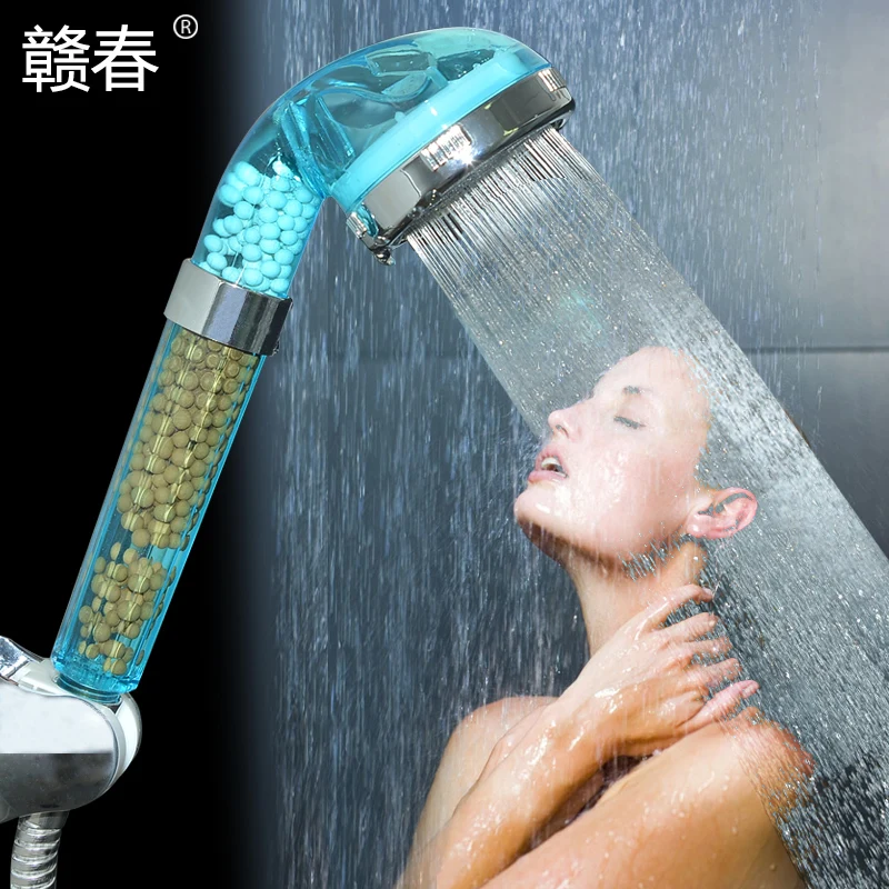 Spring shower nozzle, shower nozzle, pressure negative ion SPA massage