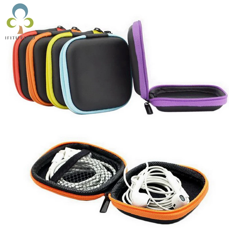 

Earphone Wire Organizer Box Data Line Cables Storage Box Case Container Coin Headphone Protective Box Case Container WYQ