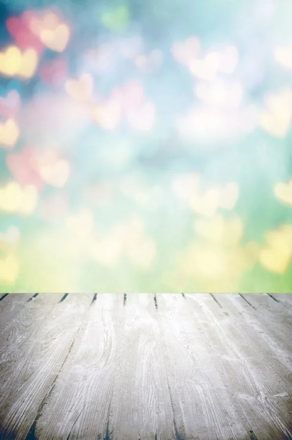 Laeacco Блестящий светильник в горошек боке деревянный пол новорожденный ПОРТРЕТНАЯ ФОТОГРАФИЯ фоны фото фоны для фотостудии - Цвет: NWH02695