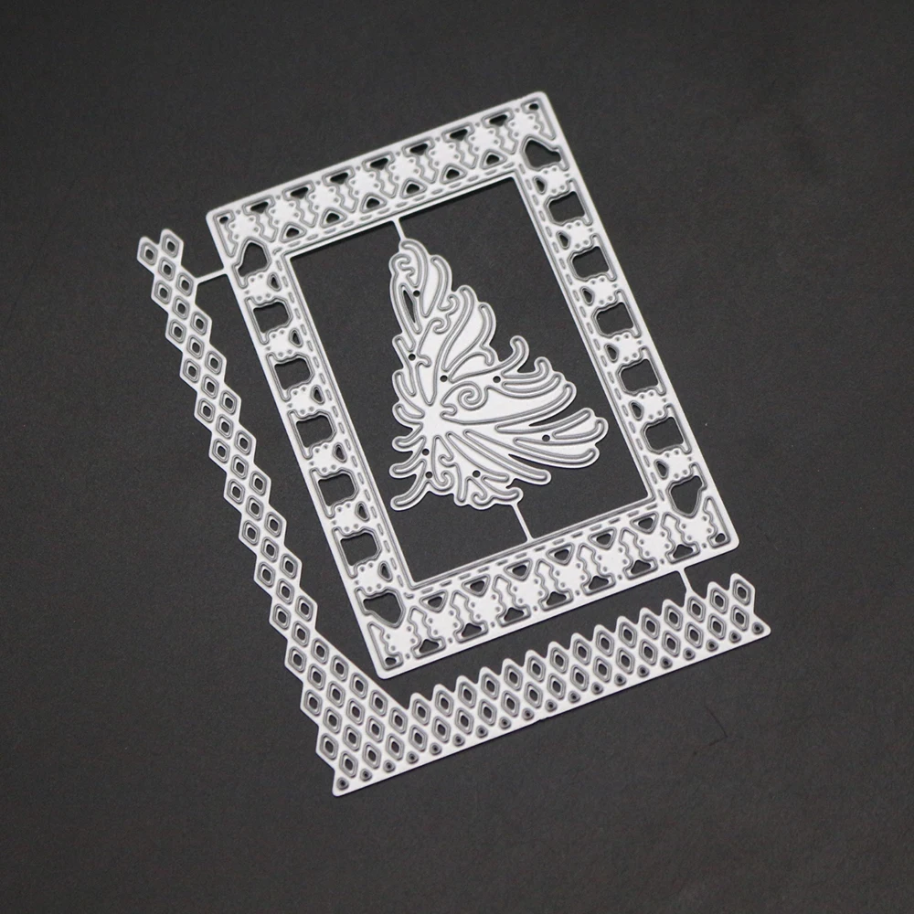  10x7.1CM Tree frame Cover DIY Scrapbooking Carbon Sharp Craft Die Photo Invitation Cards Decoration - 33063103759