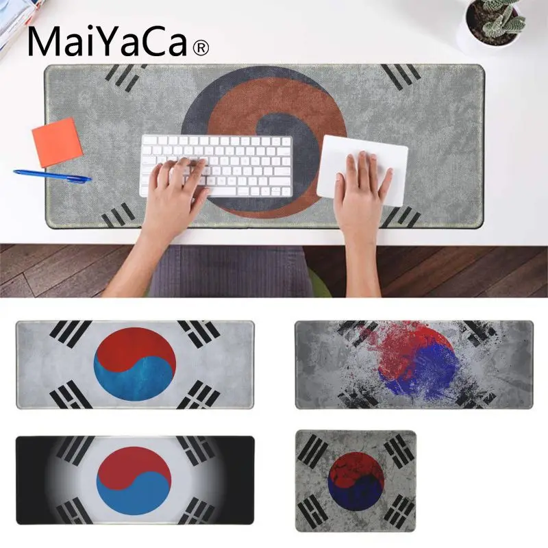 

MaiYaCa Top Quality Korea Flag Customized MousePads Computer Laptop Anime Mouse Mat Laptop Gaming Lockedge Mice Mousepad