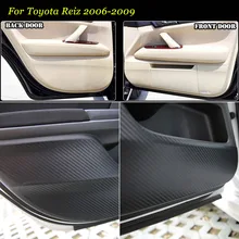 Фирменная Новинка 1 комплект межкомнатных 3D дверей из углеродного волокна боковой край защита от ударов Наклейка для Toyota eliz 2006-2009