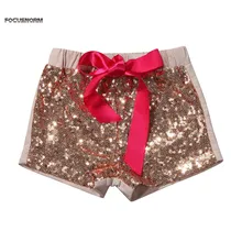 Новые летние шорты для мальчиков и девочек Детские хлопковые шорты с бантом для мальчиков, детские штаны с блестками, шорты детская одежда
