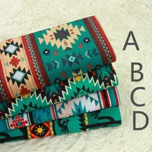 100x110 см/3" x 43" 4 узора Этническая ткань, винтажная ткань, хлопок простая стеганая ткань