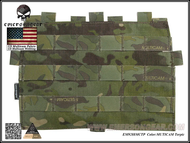 EmersonGear MOLLE Panel For:AVS JPC2.0 VEST Hunting Vests accessories EM9288MCTP Multicam Tropic