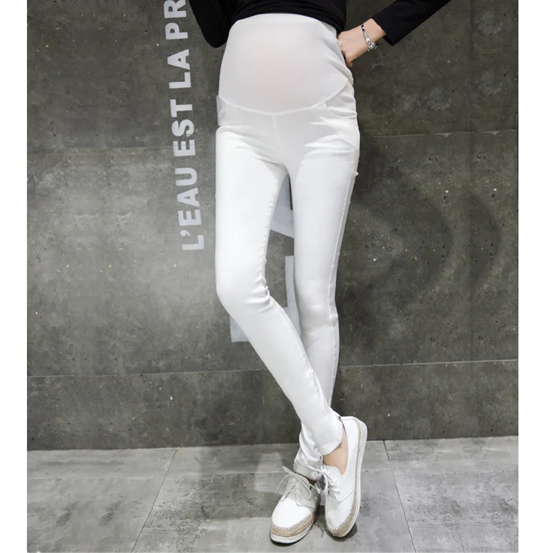 Summer High Waist Black Maternity Pants for Pregnant Women Comfortable