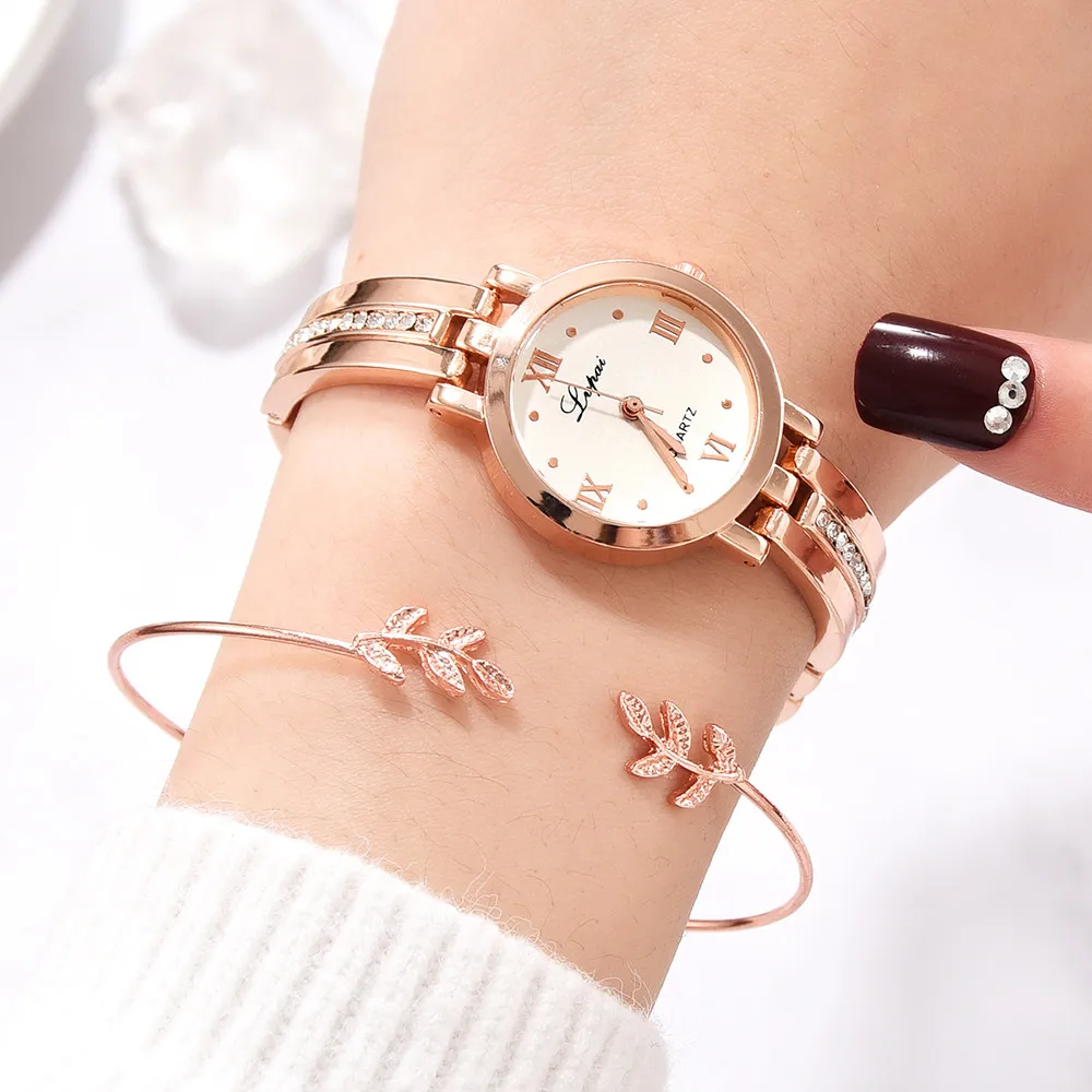 

LVPAI Fashion Luxury Women Watch European And American Small Watch Diamond Strap Alloy Ladies Clock Watches bayan kol saati