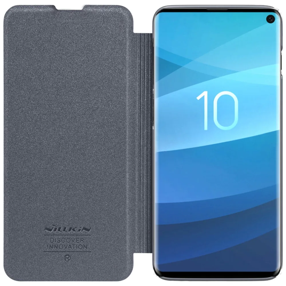 

For Samsung Galaxy S10 Plus case Nillkin Sparkle Ultra Thin Flip PU Leather Cases Cover For Samsung S10/ S10 Plus anti-slip case