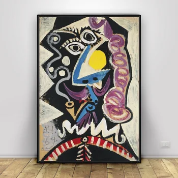 

Picasso's Abstract Art Oil Painting Posters Home Decor 12x18 24x36inch
