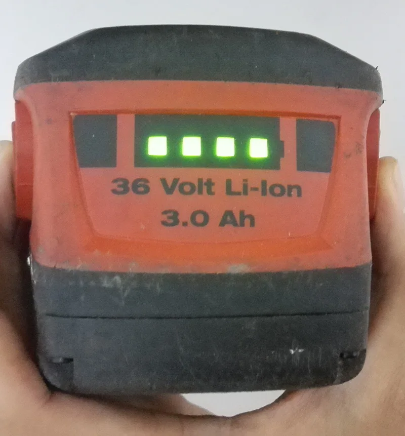 Использовать оригинальный Hilti 36 В 3.0ah литий-ионный Rechargerable высокое Ёмкость
