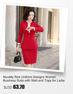 Демисезонный Professional пиджаки для женщин костюмы жилет и юбка женская юбка, костюмы бизнес для вок одежда наряды Единые Стили