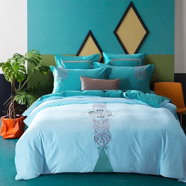 4 6pcs luxury egypt cotton chinese style retro bedding set retro sheet set