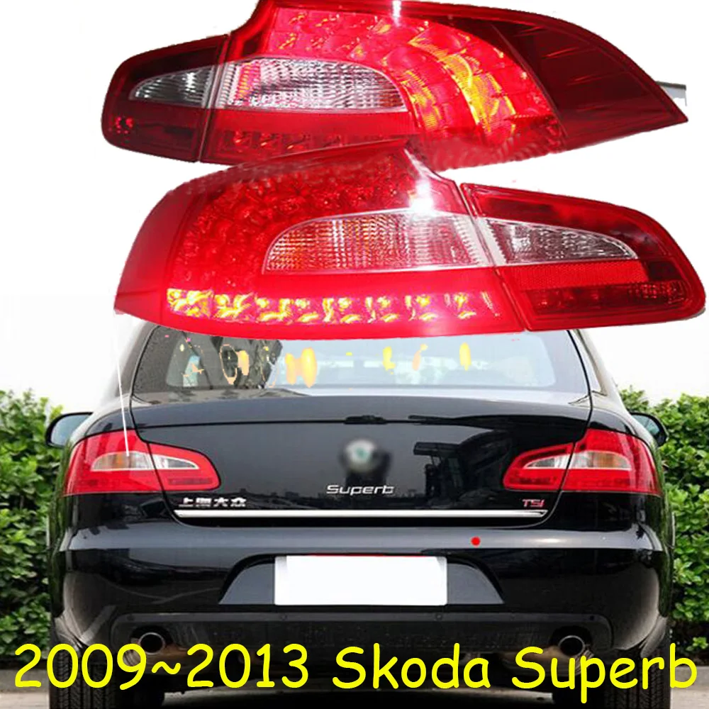 Автомобильный Стайлинг для Skoda Superb задний светильник s светодиодный 2009 2010 2011 2012 2013 автомобильные аксессуары превосходная лампа yeti fabia Superb задний светильник