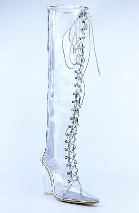 thigh high gladiator heel boots
