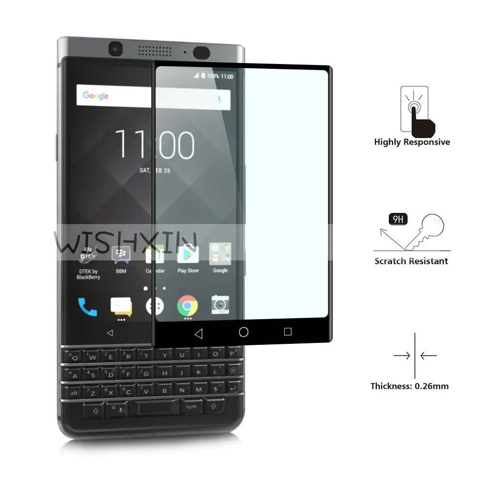 Закаленное стекло для Blackberry Keyone полное покрытие 9H защитная пленка Взрывозащищенная Защита экрана для Blackberry Keyone DTEK70