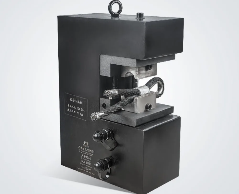 1.5kw 380v Hydraulic steel wire rope pressing machine 18mm nylon rope