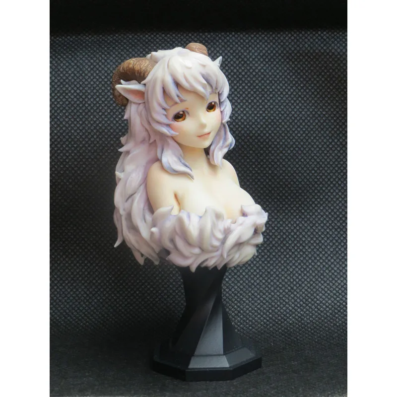 

Cool Shepherd's daughter Bust of Resin white model DIY Paint Graffiti lovers' favorites