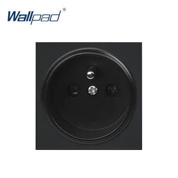 

Wallpad Luxury EU French Socket Electric Outlet Function Key For Wall White And Black Plastic Module Only